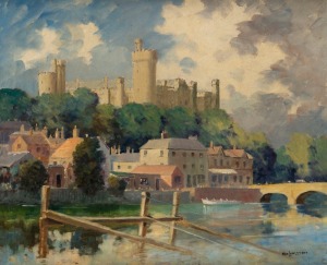 WILLIAM FREDERICK LONGSTAFF (1879 - 1953), (A view of Arundel Castle in summer), oil on canvas, circa 1925, signed lower right, 50 x 61cm; framed 61 x 72cm