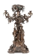 A SPECTACULAR STERLING SILVER CENTREPIECE WITH STRONG VICTORIAN & AIREYS INLET ASSOCIATIONS The centrepiece (72cm high; over 280oz or approx. 8,000gms) by Smith & Nicholson of London; 1863, is in the form of a eucalyptus tree, with six scrolling branches, - 3