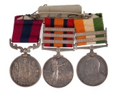 BOER WAR DISTINGUISHED CONDUCT MEDAL GROUP to LANCE SERGEANT STEPHEN FEARSIDE of the SCOTS GUARDS. The group comprises the Distinguished Conduct Medal (V.R.), impressed named 8360 L. CORPL. S. FEARSIDE. 2nd SCOTS GDS; Queens South Africa Medal (1899-1902)