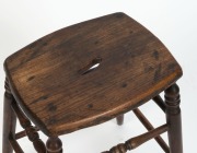 An antique Australian blackwood stool, 19th century, ​​​​​​​50cm high - 2