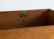 A Colonial huon pine chest of five drawers, with cross banded edging, cock beading and original circular brass escutcheons, Tasmanian origin, circa 1850, ​​​​​​​119cm high, 111cm wide, 49cm deep - 2