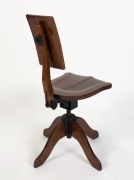 An Australian blackwood office chair, early 20th century, ​​​​​​​97cm high - 2