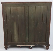 A rare solid casuarina chest of five drawers, Baltic pine packing case secondary timbers with blackwood knobs, South Australian origin, circa 1870. Unusual peg joint construction throughout, and scratched in cock beading to the drawer blades, most likely - 7