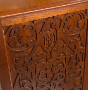 An antique Australian cedar and pine sideboard with Germanic fretwork carving, Barossa Valley, South Australian origin, 19th century, ​​​​​​​118cm high, 129cm wide, 48cm deep - 2