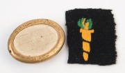 1924 PARIS OLYMPICS - ROBERT BROADBENT, AUSTRALIAN CYCLIST:  selection of items belonging to Broadbent comprising Australian Team patch embroidered with Australian Coat of Arms and 'VIII- OLYMPIAD - 1924' beneath, together with a photograph of Broadbent i - 3