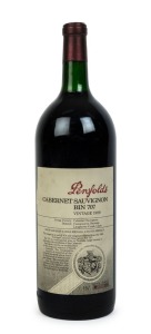 1989 PENFOLDS Bin 707, Cabernet Sauvignon, South Australia, bottle no. 236 in original wooden case (1 magnum). 