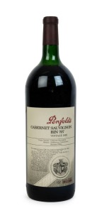 1992 PENFOLDS Bin 707, Cabernet Sauvignon, South Australia, bottle no. 292 in original wooden case (1 magnum).