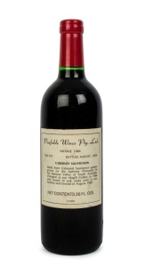 1964 PENFOLDS Bin 707, Cabernet Sauvignon, Barossa Valley, South Australia, (1 bottle). Penfolds Red Wine Clinic 2004 label verso.