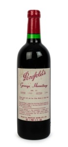 1963 PENFOLDS Bin 95, Grange Hermitage, Magill, South Australia, (1 bottle). Penfolds Red Wine Clinic 2004 label verso. 