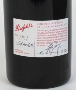 1959 PENFOLDS Bin 46 Grange Hermitage, South Australia, (1 bottle). Penfolds Red Wine Clinic 2010 label verso.  - 2