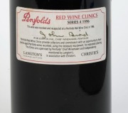 1959 PENFOLDS St. He1959 PENFOLDS St. Henri Special Vintage Claret, Auldana, South Australia, (1 bottle). Penfolds Red Wine Clinic 1996 label verso.nri Claret, Auldana, South Australia, (1 bottle). Penfolds Red Wine Clinic 1996 label verso. - 2