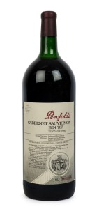 1991 PENFOLDS Bin 707, Cabernet Sauvignon, South Australia, bottle no.181 in original wooden case (1 magnum). 