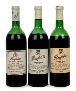 1974, 1975 & 1978 PENFOLDS Bin 389, Cabernet Shiraz, South Australia, (1 of each) (3 bottles total). Note levels mid-shoulder