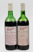 PENFOLDS GRANGE HERMITAGE Bin 95 1969 and 1974 (2 bottles). Note: Low levels