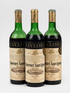 1974 TAYLORS Cabernet Sauvignon, Clare Valley, South Australia (3 bottles).Note: Low levels