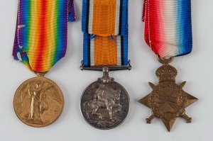 A Royal Navy medal trio to Boy & Ordinary Seaman ERNEST HAMBLY, who saw action at the Battle of Jutland (May-June 1916), while aboard H.M.S. Orion. The medals are a 1914-15 Star and British War and Victory Medals, all named to HAMBLY. (3). Accompanied by 