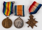 WW1 trio of medals to Ordnance Artificer WILFRED JONES, who served 30 years in the Royal Navy, was aboard HMS Attentive during the raid on Zeebrugge in 1918 and died whilst still serving in 1945. The medals comprise of a 1914-15 Star, a British War Medal