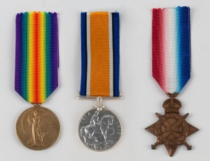 A WW1 SOUTH AFRICAN INFANTRY MEDAL TRIO to SGT. HARRY COLES comprising a 1914-15 Star, a British War Medal and a South African bi-lingual Victory Medal. (3).