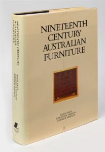 "NINETEENTH CENTURY AUSTRALIAN FURNITURE", by Fahy, Simpson and Simpson [Syd. 1985] limited edition of 2000 copies, with dust jacket (faded on spine), black cloth boards with gilt title. Good firm copy.