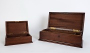 Two Australian cedar boxes, 19th and 20th century, the larger 46cm wide - 2