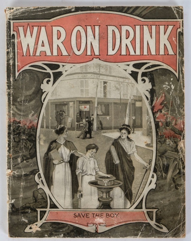 ALBERT W. ANDERSON (ed.) War on Drink, the National Foe: A Compendium of Valuable Information on Present-day Efforts to Combat the Liquor Traffic. [Signs Publishing Company, Warburton,] 1916; 56 pages; soft cover. Only one other example recorded: State L