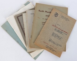 AUCTION & SALE CATALOGUES: 1953-69 including March 1953 The Keith Murdoch Collection of Antiques; 1956 The Arthur Bloomfield Antique Collection; 1959 The Malcolm Walker Collection; 1960 The W.R. Sedon Collection of Australian Paintings; 1962 The Norman Sc