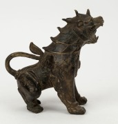 A Sino-Tibetan bronze guardian dog, late Ming/early Qing Dynasty, ​​​​​​​15cm high  - 3