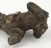 A Sino-Tibetan bronze guardian dog, late Ming/early Qing Dynasty, ​​​​​​​15cm high  - 4