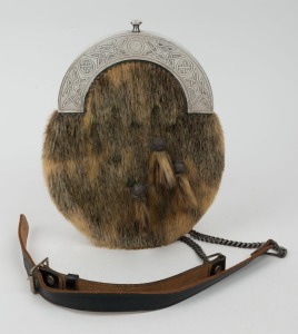 An antique Scottish sporran, early 20th century, 24cm high