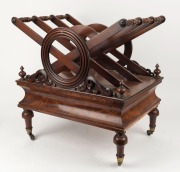 An antique English Loudon design Regency mahogany Canterbury, circa 1825, 55cm high, 52cm wide, 37cm deep - 2
