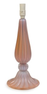 BAROVIER & TOSO Murano glass table lamp base, circa 1950s, ​​​​​​​50cm high