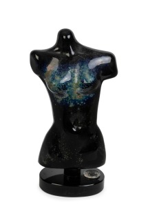 DINO ROSIN "Aphrodite" Murano glass sculpture, engraved "Dino Rosin" on the base, with additional glass button monogram, ​​​​​​​34cm high