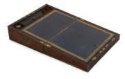 Antique English Regency rosewood brass bound writing box by CHRISP of Cockspur Street & New Bond Street, London, circa 1825, ​​​​​​​12cm high, 34cm wide, 25cm deep - 2