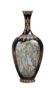 A fine antique Japanese silver and gold wire work cloisonne vase with floral motif, possibly the work of&nbsp;Namikawa Yasuyuki, Meiji period, 19th/20th century, 15cm high