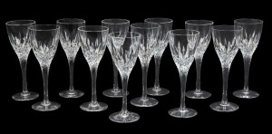 STUART CRYSTAL set of twelve wine glasses, acid etched marks to bases, ​​​​​​​16.5cm high
