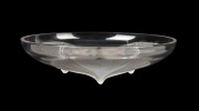 LALIQUE French glass bowl with waterlily motif, circa 1930s, acid etched mark "R. LALIQUE, FRANCE", 21.5cm diameter