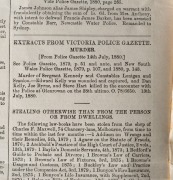 NEW SOUTH WALES POLICE GAZETTE. An accumulation dating from 1870-1892. Note: With mention of the Ned Kelly capture at Glenrowan. - 2