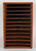 An Australian hardwood desktop flat file, early 20th century, ​​​​​​​39cm high, 24cm high, 35cm deep - 2