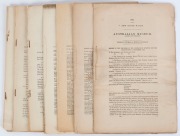 NEW SOUTH WALES PARLIAMENTARY PAPERS: "Report of the Trustees of the Australian Museum for the year ending...." 1864, 1876, 1878, 1882, 1889, 1890, and 1891. Some fascinating and sometimes shocking reading.