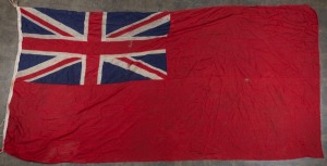 An antique Australian red ensign flag, ​​​​​​​170 x 340cm