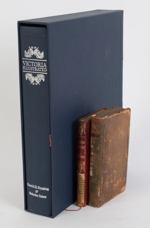 HAROLD PAYNTING & MALCOLM GRANT, Victoria Illustrated 1834 - 1984, limited edition #3776/6000 in original slipcase. also, 2 small antique English books. (3 items).