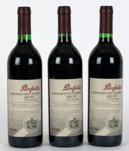 PENFOLDS Bin 707, Cabernet Sauvignon, 1996 vintage, (3 bottles)