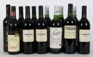 A 2001 AUSTRALIAN RED DOZEN: Yering Station Merlot, Yarra Valley, Victoria (5 bottles); Metala Shiraz Cabernet, Langhorne Creek, South Australia (4 bottles); Amberley Cabernet Merlot, Margaret River, Western Australia (1 bottle); Taylors Cabernet Sauvigno