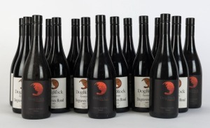 DOG ROCK "Degraves Road" Shiraz blend, 2007 (5 bottles), 2008 (5 bottles) and 2009 (4 bottles). 14 Bottles total.