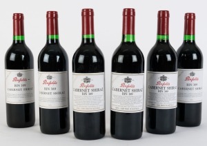 PENFOLDS Bin 389: 1998 (3 bottles),1994 (2 bottles) 1997 (1 bottle), Cabernet Shiraz, South Australia, (6 bottles total)