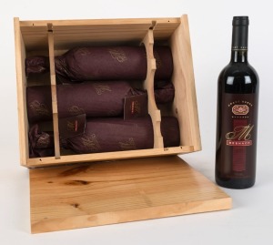 2001 GRANT BURGE Meshach Shiraz, Barossa, South Australia, (4 bottles) in original timber box