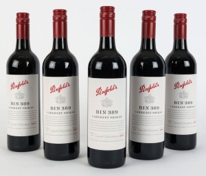 2012 PENFOLDS Bin 389, Cabernet Shiraz, South Australia, (5 bottles)