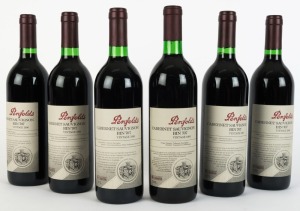 1996 PENFOLDS Bin 707, Cabernet Sauvignon, South Australia, in original Penfolds cardboard box (5 bottles) plus 1993 (1 bottle). Total: 6 bottles