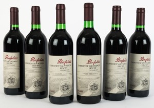 1996 PENFOLDS Bin 707, Cabernet Sauvignon, South Australia, in original Penfolds cardboard box (5 bottles) plus 1993 (1 bottle). Total: 6 bottles