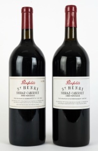 1994 PENFOLDS St. Henri Shiraz-Cabernet, South Australia, bottle no. 0257 of 1221 only, (1 magnum) also 1995 PENFOLDS St. Henri Shiraz-Cabernet, South Australia, bottle no. 0986 of 1248 only, (1 magnum). (2 items)